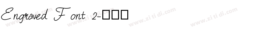 Engraved Font 2字体转换